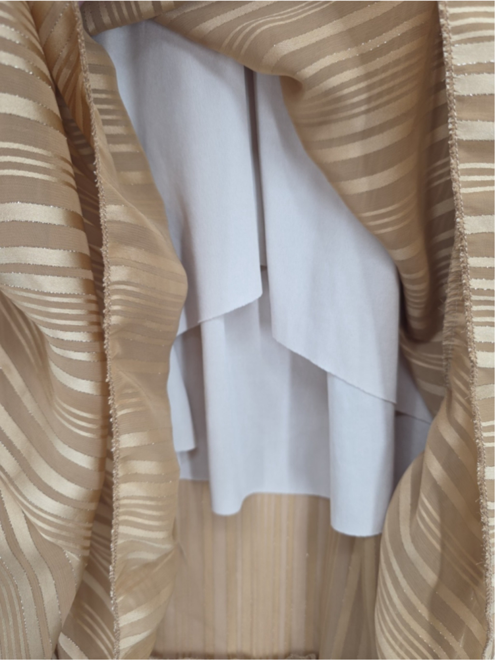 Made in Italy Striped Maxi Dress Boho Ruffle Tiered Romantic High Low S - Picture 10 of 15
